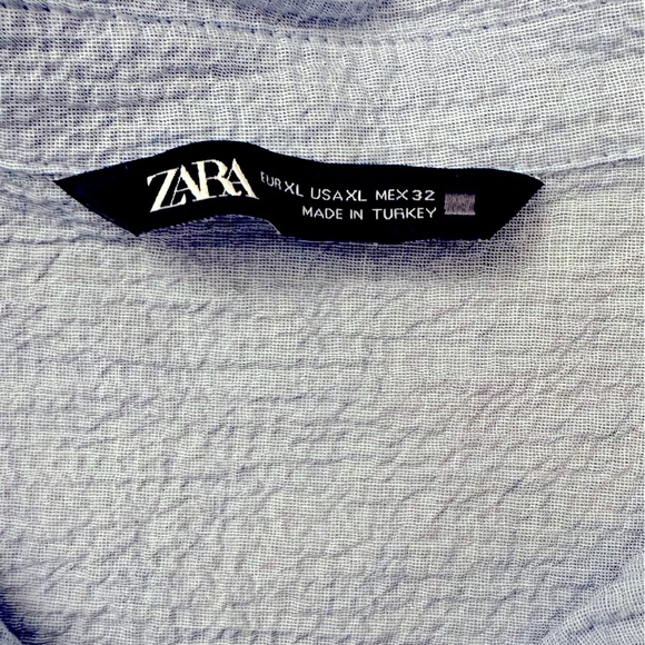 NEW Zara Cropped Shirt with Cutwork Embroidery 💙 - Picture 5 of 5